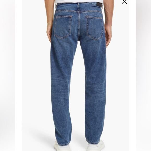 Frame Men’s Reconstructed Button Fly Two Tone Slim Straight Blue Jeans Size 32 - Picture 5 of 12